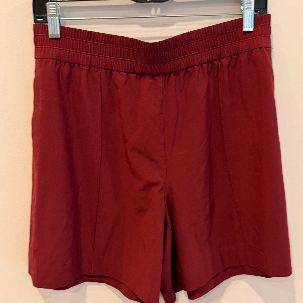 Lululemon Stretch Woven High Rise Shorts Dark Red Burgundy LW7DT5S Size M